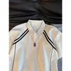 Camisa Polo cleanfit de manga curta resistente para homens, estilo americano de verão, color block, camiseta top com ombro normal, camiseta simples, moderna