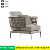 Sofá de Exterior Yangyi Hotel Villa Aleación de Aluminio Sofá de Jardín al Aire Libre Diseñador Sofá de Mimbre Muebles de Patio