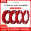 Corte personalizado de fita dupla-face acrílica sem costura forte transparente à prova d'água multi-funcional nano adesivo corte e vinco