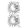 Nuevas pegatinas de tatuaje pequeñas, frescas, impermeables, letras, flor lisa, pluma, elefante, más de mil, pueden ser cualquier combinación de traje