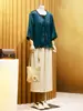 Roupas para Mulheres de Meia-Idade e Idosas, Novo Conjunto de Verão da Vovó, Roupas Estilosas para Mães, Blusas de Manga Três Quartos, Roupas para Senhoras Idosas