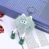 Nuevo Lindo Peluche Ins Llavero Colgante de Elfo Colgante Coche Bola de Carbón Bolsa Llavero Regalo