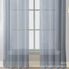 Direto da fábrica casamento cor sólida tela de vidro cortina de gaze transparente cortina acabada atacado transfronteiriço AliExpress venda quente