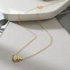 Estilo coreano ins nicho design minimalista pedra natural colar de amor para mulheres all-match high-end colar