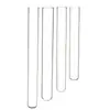 Laboratory High-Temperature Resistant Flat-Mouth Round-Bottom Test Tube with Silicone Stopper High Borosilicate Glass Test Tube 12/18/20mm