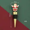 Rolha de Vinho Tinto Papai Noel Transfronteiriço Rolha Selada para Garrafa de Vinho Conservação de Vinho Tinto Uva Grau Alimentício Presente de Feriado de Natal