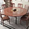 Nueva Mesa Redonda Grande Estilo Chino Mesa de Comedor Doméstica de Madera Maciza Panel Giratorio Mesa de Comedor para Hotel Restaurante Mesa de Hotel para 10 Personas 15