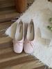 JIAMEIRUI Sapatos Planos Simples de Bico Quadrado e Boca Rasa em Cores Doces Estilo Coreano Versáteis Sapatilhas de Ballet para Primavera e Verão