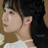 Pendientes de flor de cerezo de plata s999 para mujer, diseño simple de temperamento japonés, dulces y frescos, pendientes de flor estilo niña, venta al por mayor