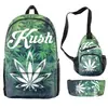 Estojo Lápis Mochila Desenho Direto da Fábrica Grande Capacidade Mochila Casual para Alunos do Ensino Fundamental e Médio Conjunto de Três Peças em Estoque