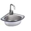 Tina Triangular de Acero Inoxidable, Fregadero Pequeño Engrosado, Tina de un Solo Hueco Ultrachica, Tina para Lavar Verduras, Tina para Lavar Manos, Fregadero para Lavar Platos, Envío Gratis