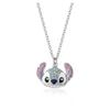 Amazon Transfronterizo Nuevo Producto Dibujo Animado Oso Azul Micro-Set Diamante Gota de Aceite Pulsera Aretes Collar Set Accesorios