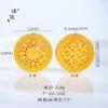 Puzuo loja de ouro com acessórios de ouro faça você mesmo dupla face personagem fu oito tesouro bússola mostrador pulseira de couro pulseira feminina