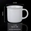 Caneca de cerâmica branca para impressão Logotipo texto Publicidade Copo de cerâmica Copo de presente Letras Copo de água Copo de café