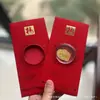 Oro Puro 999 Princesa, ¡Por Favor Hazte Rica! Nuevo Estilo Sobre Rojo Pegatina para Teléfono Regalo para Reunión Anual de la Empresa Contrato