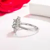 Wsih Venda Quente Transfronteiriça Anel Redondo Super Brilhante Grande Zircônia Anel de Diamante Super Grande Clássico Europeu e Americano para Mulheres