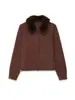 Para Comercio Exterior Europeo y Americano Transfronterizo Ropa de Mujer Aliexpress Más Vendido Otoño Retro Versátil Suéter de Punto con Cuello de Piel y Diseño de Un Solo Botón