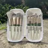 Set de Pinceles de Maquillaje Gudisen, Set Completo de Pinceles de Contorno de Cerdas Suaves, Pinceles para Cejas, Polvo para Rubor, Pinceles para Labios, Pinceles para Corrector, Pinceles para Base