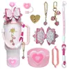 Botella de Agua Térmica Stanley Tapón Antipolvo Taza con Popote Tapa de Taza Correa de Mano Cordón para Botella de Agua Múltiples Estilos Versátiles Set
