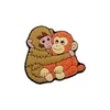 Pingentes de Sapato Macaco Abraço Novo Estilo Transfronteiriços, Clipes Decorativos de Sapato de Borracha Macia PVC DIY