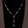 Colar de Pérolas em Camada Dupla Super Brilhante com Franja Totalmente Cravejada Colar Corrente Clavícula Novo 2025 Feminino Luxo Acessível High-End