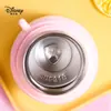 Taza aislada de tres bebidas de Disney para estudiantes de primaria, vaso de agua infantil grande de dibujos animados para exteriores, vaso con tapa de popote emergente para jardín de infantes