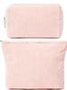 Bolsa de Cosméticos Grande de Pana de Color Sólido Gran Capacidad de Almacenamiento Bolsa de Lavado Estilo Universitario Bolsa de Almacenamiento de Viaje Transfronterizo