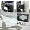 Protector de Matrícula Delantero y Trasero para Parachoques de Coche SUV Negro Eva Marco para Matrícula de EE. UU. Cubierta de Etiqueta Protección para Matrícula Estándar de EE. UU.