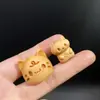 Madeira de Cipreste Sândalo Madeira de Pêssego Velha Gatinho Dumbo Acessórios Pingente Acessórios DIY Chaveiro Bolsa Três Vias Sem Fase