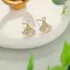 Pendientes para Mujer Aguja de Plata S925 Artefacto para el Cuidado del Oído Pendientes de Nicho Estilo Bosque Mini Pendientes Elegantes Versátiles Joyería
