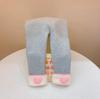 Traje de invierno para niña con forro polar otoño e invierno Nuevo suéter grueso de doble capa para niña leggings de terciopelo de una pieza conjunto de dos piezas