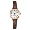Reloj Sencillo de Esfera Pequeña, Aspecto de Alta Gama para Damas, Estudiantes de Secundaria y Preparatoria, Reloj de Cuarzo con Correa de Cuero Retro de Lujo Ligero, Venta Caliente al Por Mayor
