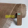 Madera de Nogal Color Vintage Veta de Madera Ratán Tejido Cuadrado Esterilla de Ratán Material con Patrón Cruzado Partición Decoración