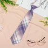 Corbata pequeña JK para mujer, estilo universitario, a cuadros, uniforme japonés holgado para hombres y mujeres, estudiantes, camisa, corbatas cortas de moda