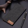 2023 Nueva Billetera Larga para Hombre Versión Japonesa y Coreana Ultradelgada Billetera para Hombre Costuras de Moda Billetera Suave Venta al por Mayor