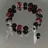 Venta Caliente al por Mayor Popular Conjunto de Cuatro Piezas de Cuentas Rotas Pulseras Rojo Cereza Estilo Girly de Lujo Ligero Pulsera para Mejor Amiga Regalo