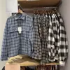 Camisa de Franela a Cuadros con Doble Bolsillo Manga Larga para Hombre Mujer Camisa de Aire Acondicionado 488795/486615/488794