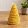 Velas Geométricas de Panal al por Mayor Adornos Decorativos en Forma de Estrella Velas Enrolladas con Aroma a Miel Velas Perfumadas de Cera de Abeja