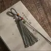 Nuevo Colgante de Cadena para Teléfono Móvil Estilo Chino para Mujeres Borla de Tíbet Tejida a Mano Llavero de Coche Accesorios de Cordón Terminados