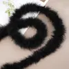 Tira de plumas planas de color directo de fábrica Tira de lana de pavo materiales de decoración manualidades regalo de Navidad DIY