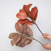 Ramas de Hojas de Magnolia Artificiales, Plantas Verdes Simuladas para Decoración de Paisajismo, Hojas Verdes Ornamentales de Planta Artificial, Plantas Verdes Falsas