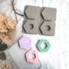 Molde de aromaterapia de silicone 4 sabonetes de aromaterapia hexagonais faça você mesmo molde de bolo de artesanato molde de vela de resina