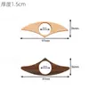 Sujetalibros Creativo de Madera Maciza Personalizado para el Pulgar, Anillo de Madera para Presionar Páginas, Ayuda para Leer con una Mano, Marcapáginas Retro