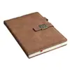 Cuaderno de Esponja de Cuero Engrosado, Diario de Notas Manual Literario Simple y Exquisito, Diario de Estudio de Oficina