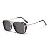 Gafas de sol Saibo metal ins punk para hombre retro personalizadas nuevas doble puente para mujer transfronterizas europeas y americanas 2394
