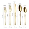 Conjunto Fino de Talheres de Aço Inoxidável 304 com Padrão de Árvore, Talheres Simples, Colher, Garfo, Faca e Garfo de Hotel para Steak