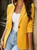 Sitio independiente de Amazon TEMU 2026 nuevo blazer para mujer de estilo europeo y americano con un diseño elegante, profesional y corte entallado