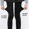Medias Negras Estéticas Gruesas de Primavera y Verano, Leggings Versátiles Negros de Terciopelo Anti-enganche Estilo Jk, Medias de Algodón con Efecto Pierna Desnuda de Otoño e Invierno
