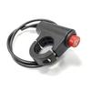 Adecuado para grifo de motocicleta manillar interruptor de advertencia de doble flash accesorios de modificación motocicleta universal botón de doble flash