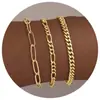 Popular Europeo y Americano Nuevo Pulsera Apilable Cadena Pulsera Set Simple y de Moda 2024 Moda Tendencia Modelo para Mujer